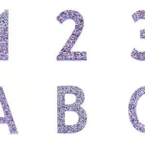Produktbilder von Zahlen und Buchstaben aus Osmium