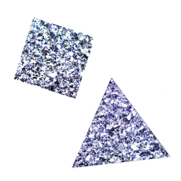 Produktbilder eines Osmium Viereckes und - Dreieckes