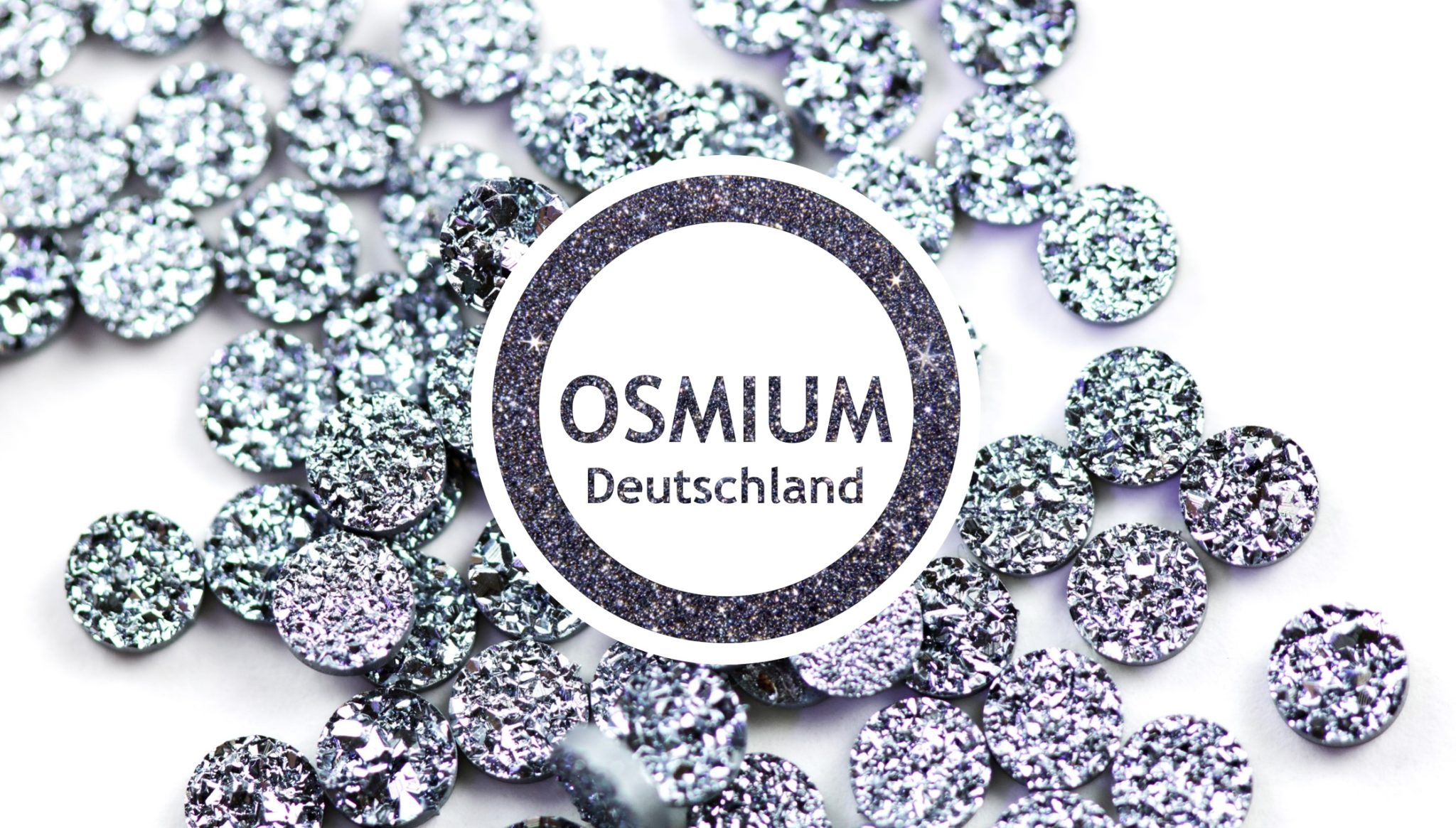 Osmium Deutschland zeigt Diamonds aus dem Edelmetall in seinem Logo.